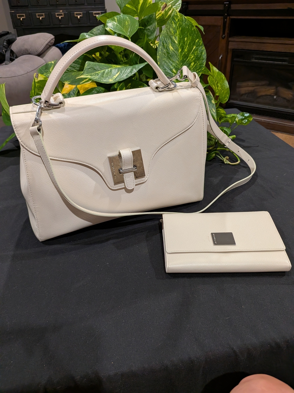 Le Tanneur Saffiano Purse And Matching Wallet